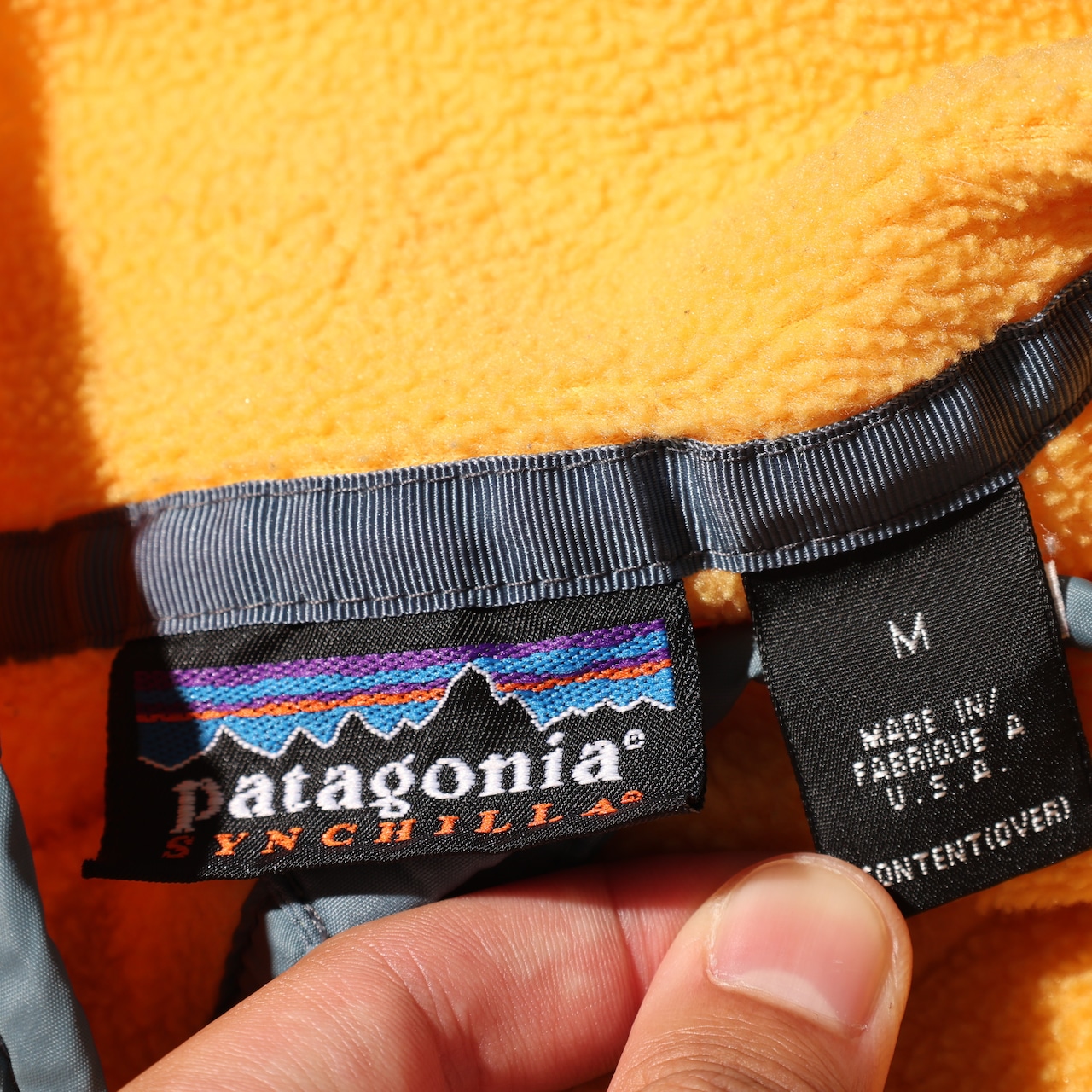 美品 M 97年 イエロー Synchilla Snap-T Patagonia シンチラ スナップT パタゴニア