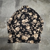 Liz sport flower pattern sheer shirt