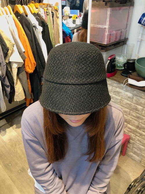 Woven Slub Bucket Hat スラブ素材 ダウンハット Woven Slub Bucket Hat スラブ素材 ダウンハット