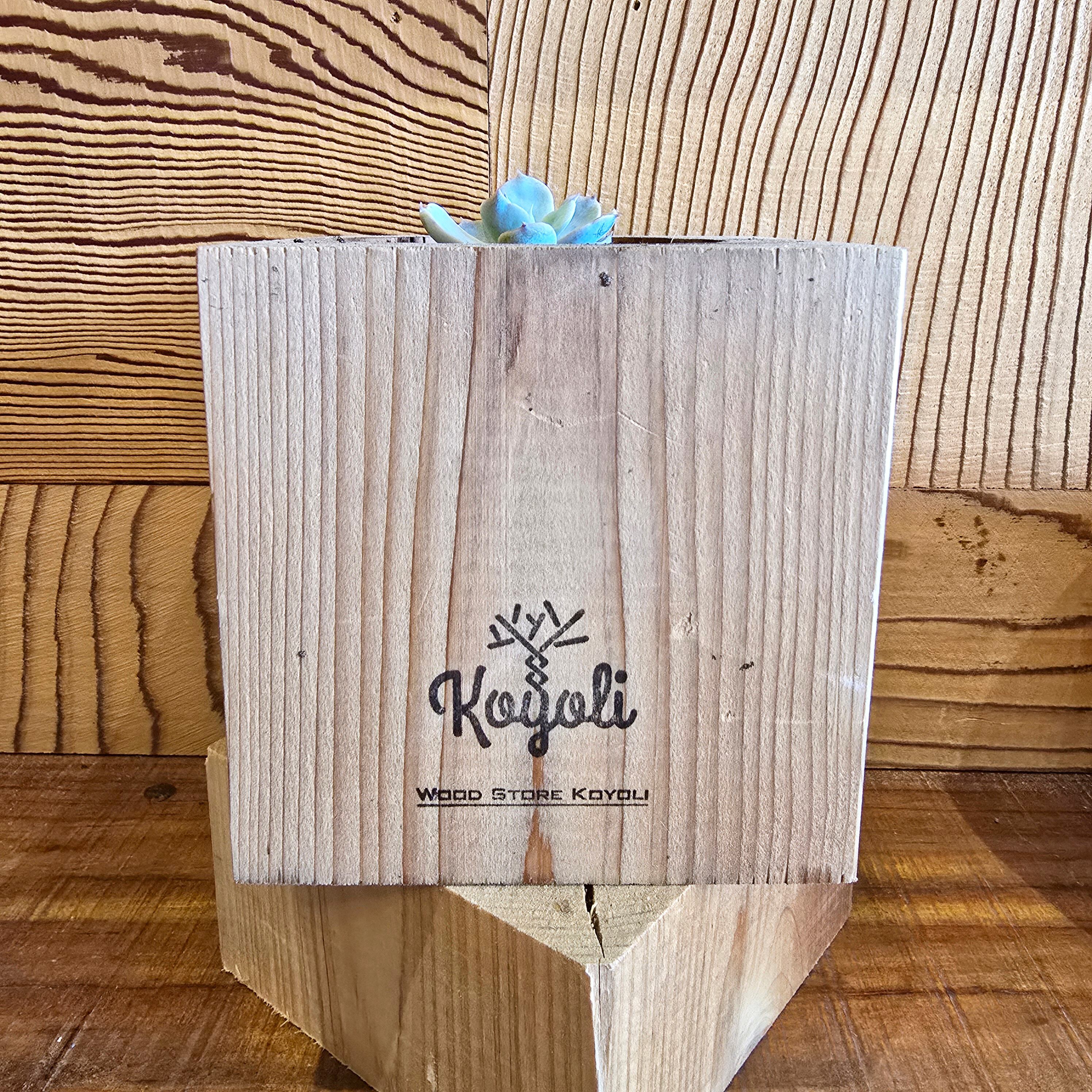 木の植木鉢 Short | Wood Store koyoli