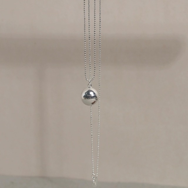 S925 Message ball long necklace (N149)