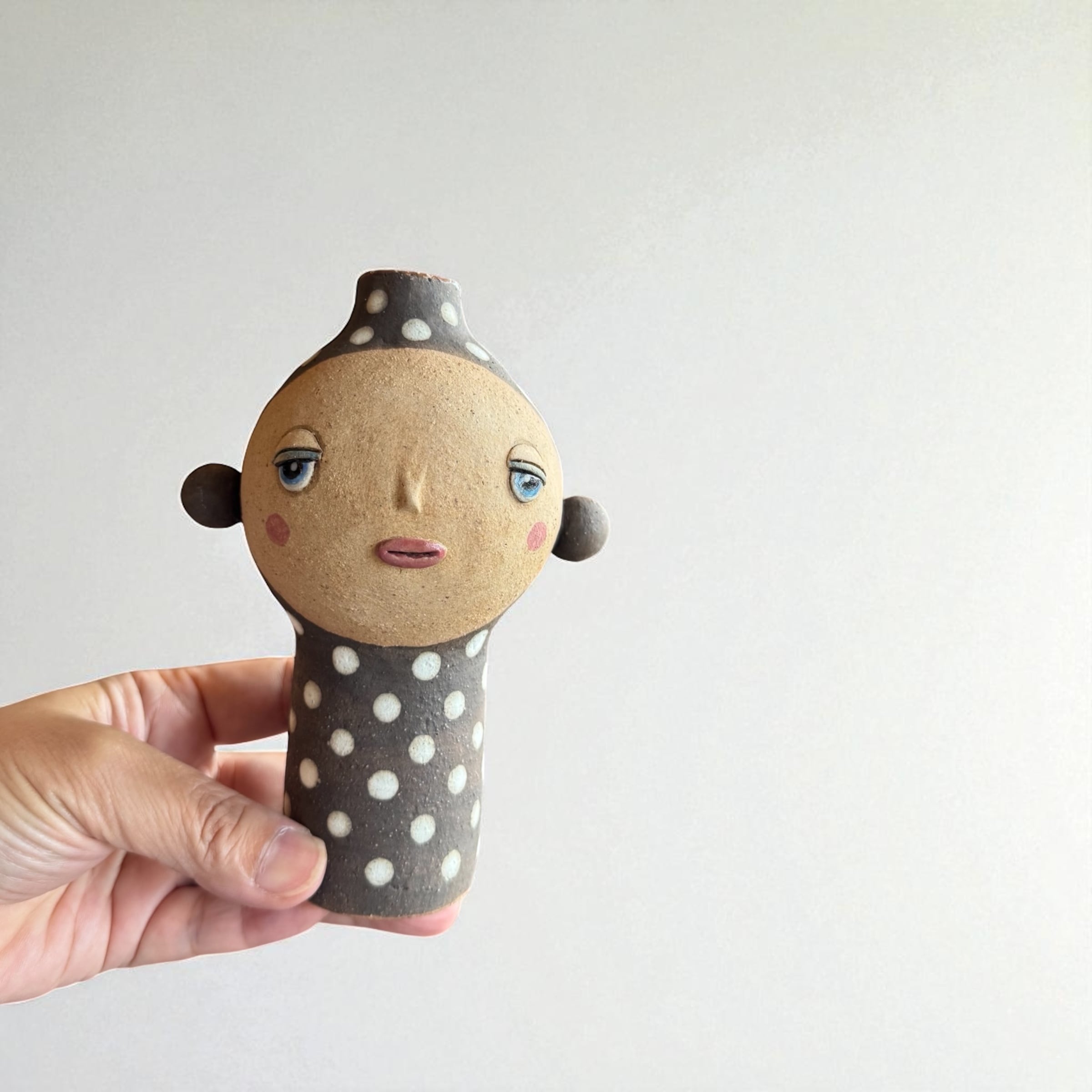 Bambi(バンビ)】 200プレート [日本製 美濃焼 陶器 皿] ブルーグレー