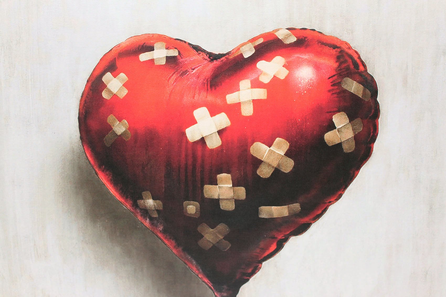 バンクシー作品「バンデージ バルーン ハート/Bandaged Balloon Heart
