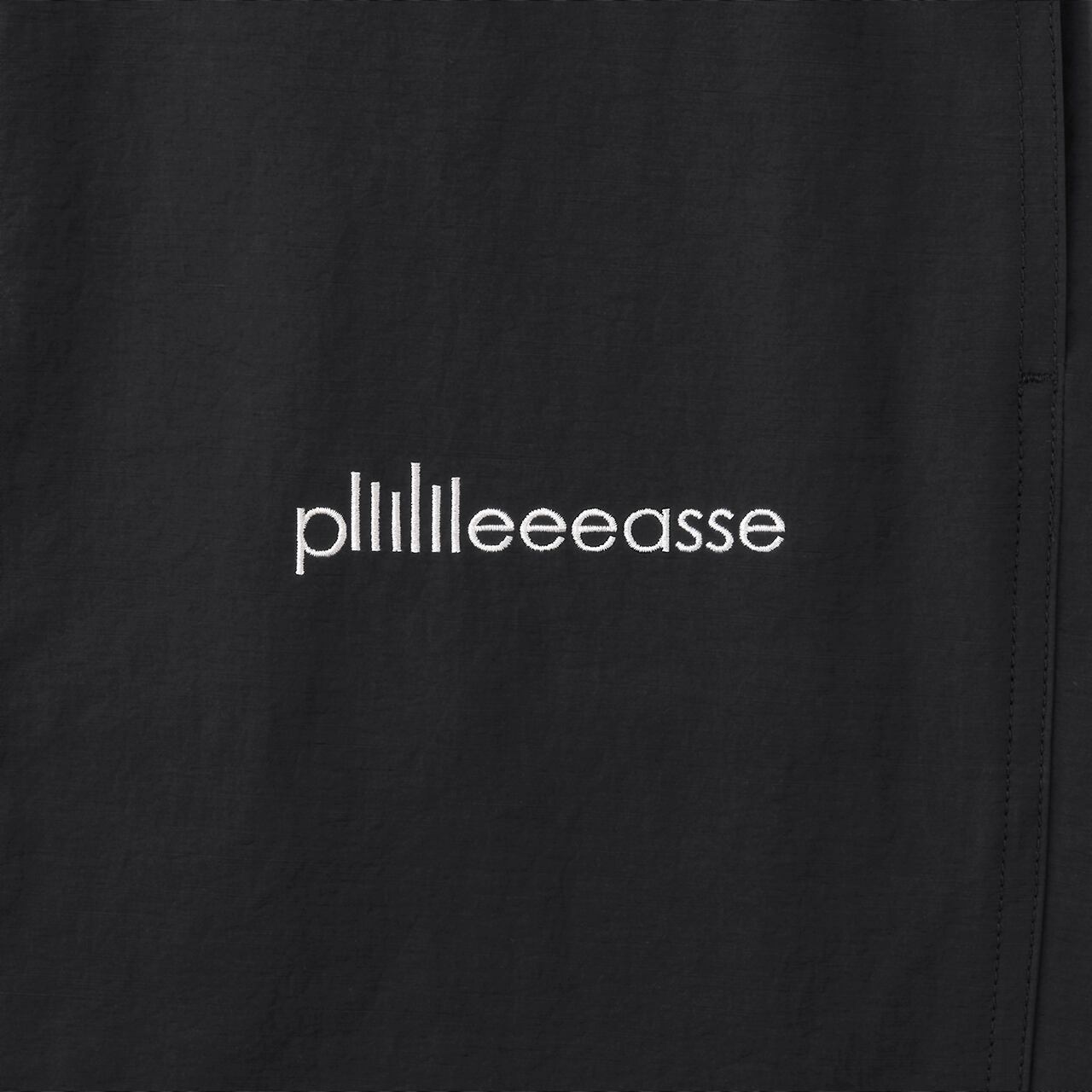 plllllleeeasse nylon track pants (BLACK) | plllllleeeasse