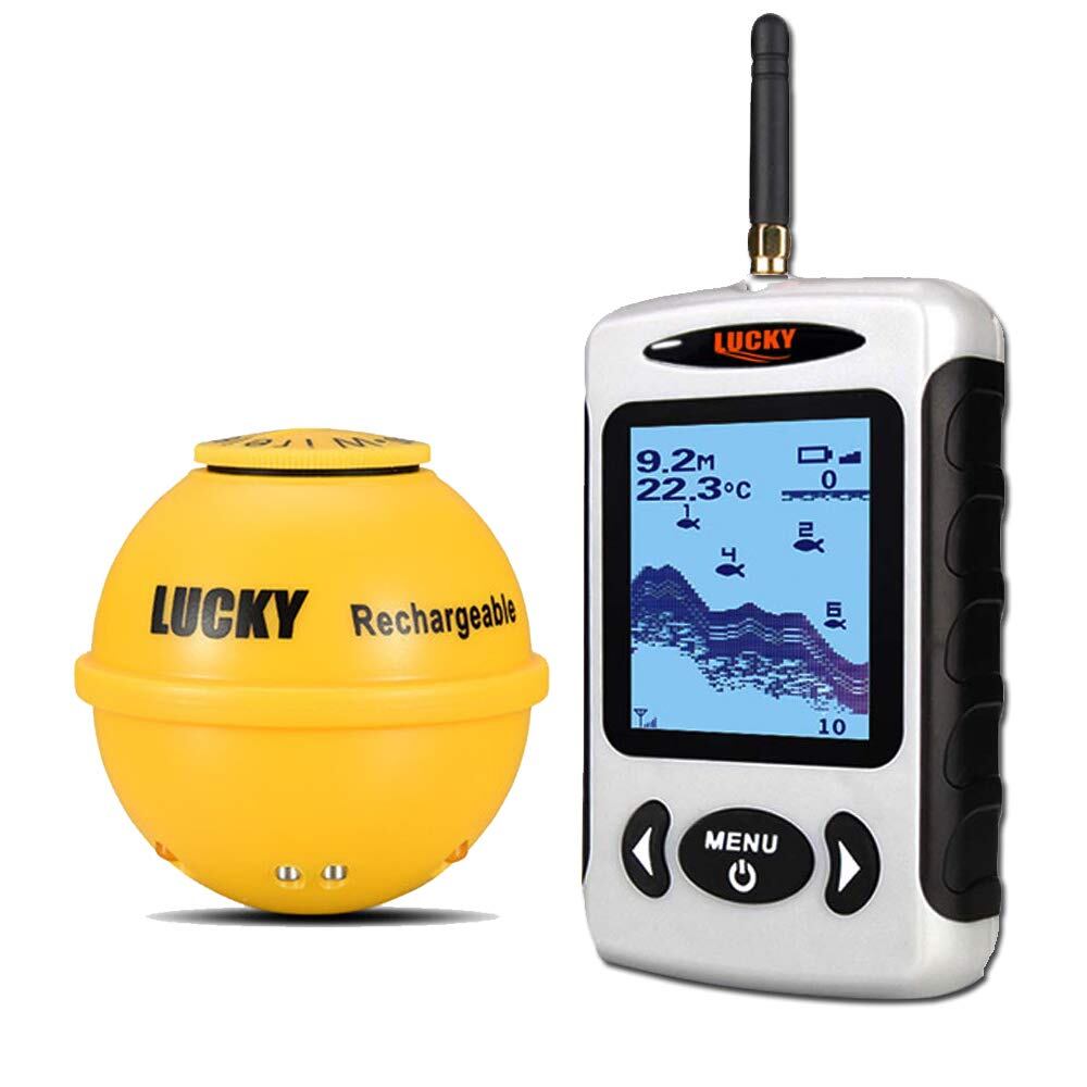 【努力特価】LUCKYLAKER 魚群探知機 ワイヤレス 投げ式 魚探 集魚灯機能付きソーナー 釣り道具 陸釣り 船釣り 磯釣り 深場釣り 夜釣り