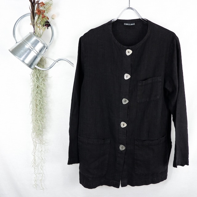 Black Shirt Jacket | 黒 シャツジャケット