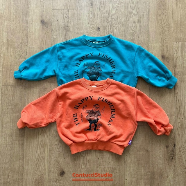 【取寄】cantucci studio|fishing mtm|フィッシングスウェット|XS-JS|kids&jr|26 autumn