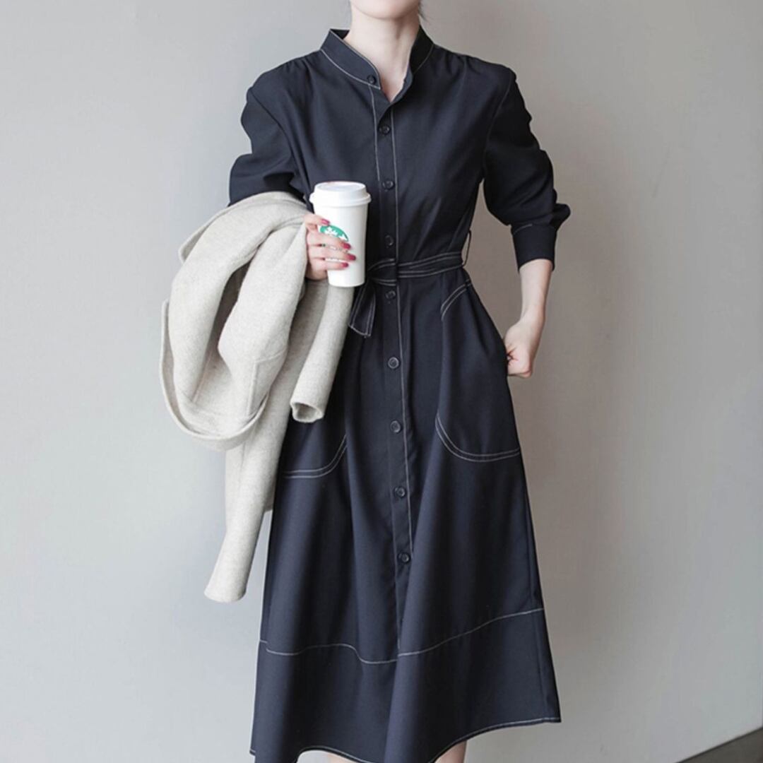 ベルト シャツ ワンピース 3412316