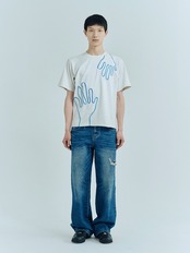 Washed Straight Denim