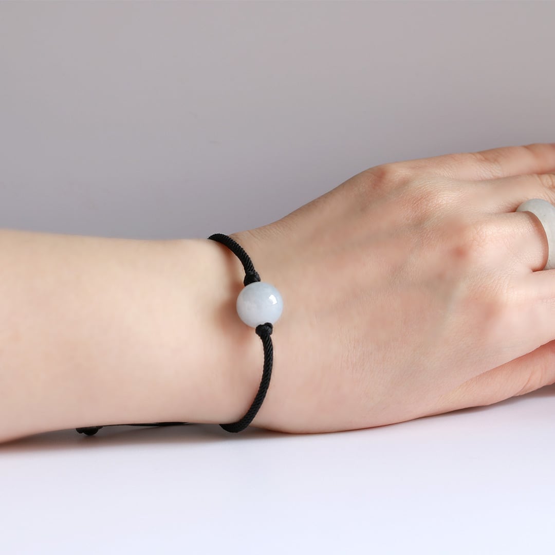 美しい色味！！　ラベンダーヒスイ　ブレスレット 美しい色味！！ ラベンダーヒスイ ブレスレット