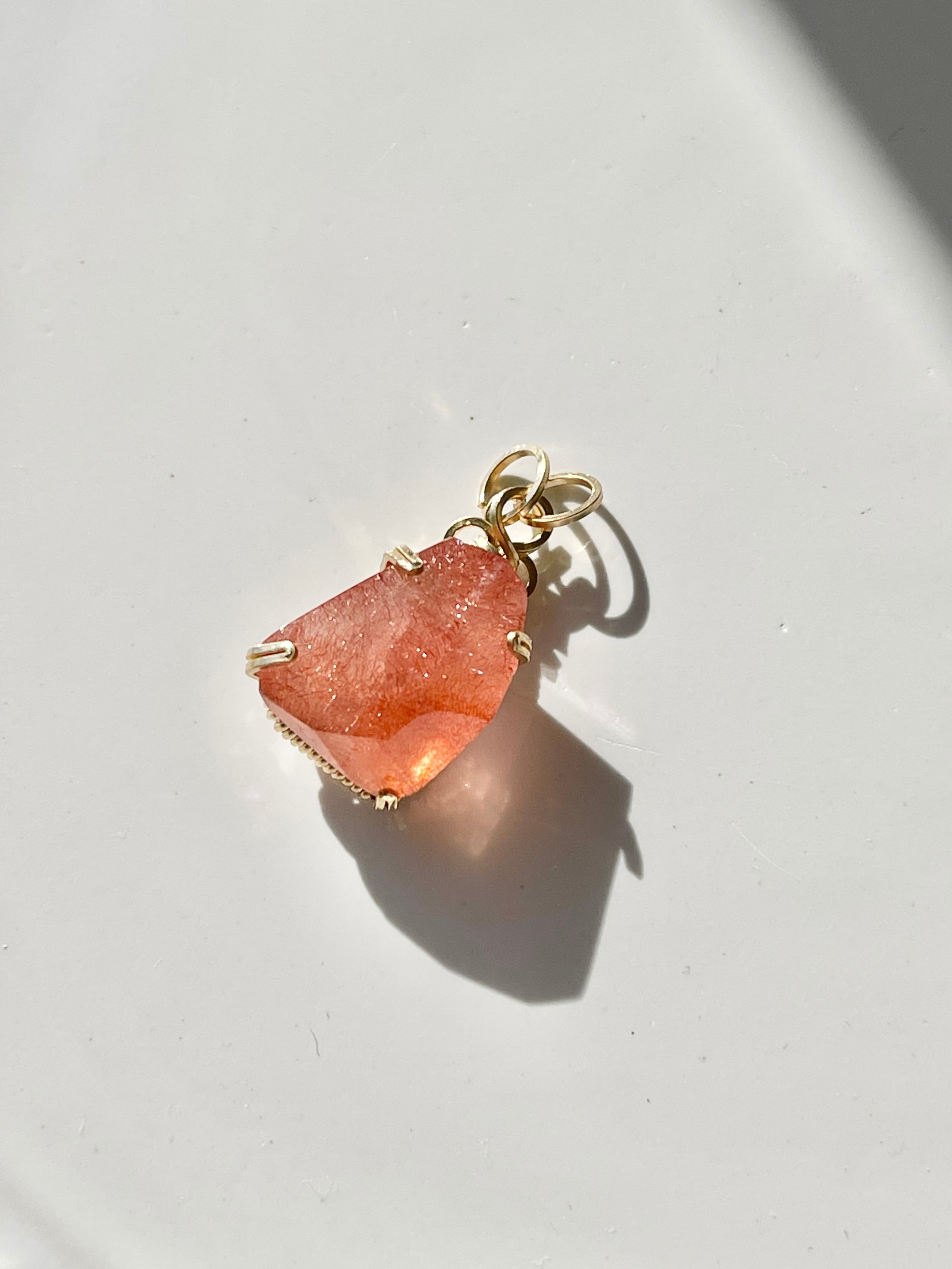 最高品質‼️カザフスタン産ストロベリークォーツ＆14kgfペンダントチャーム