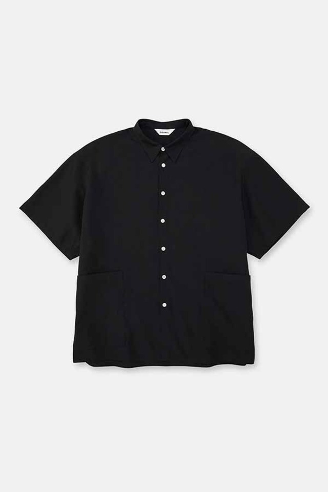 DIGAWEL / Side pocket S/S shirt②(BLACK)