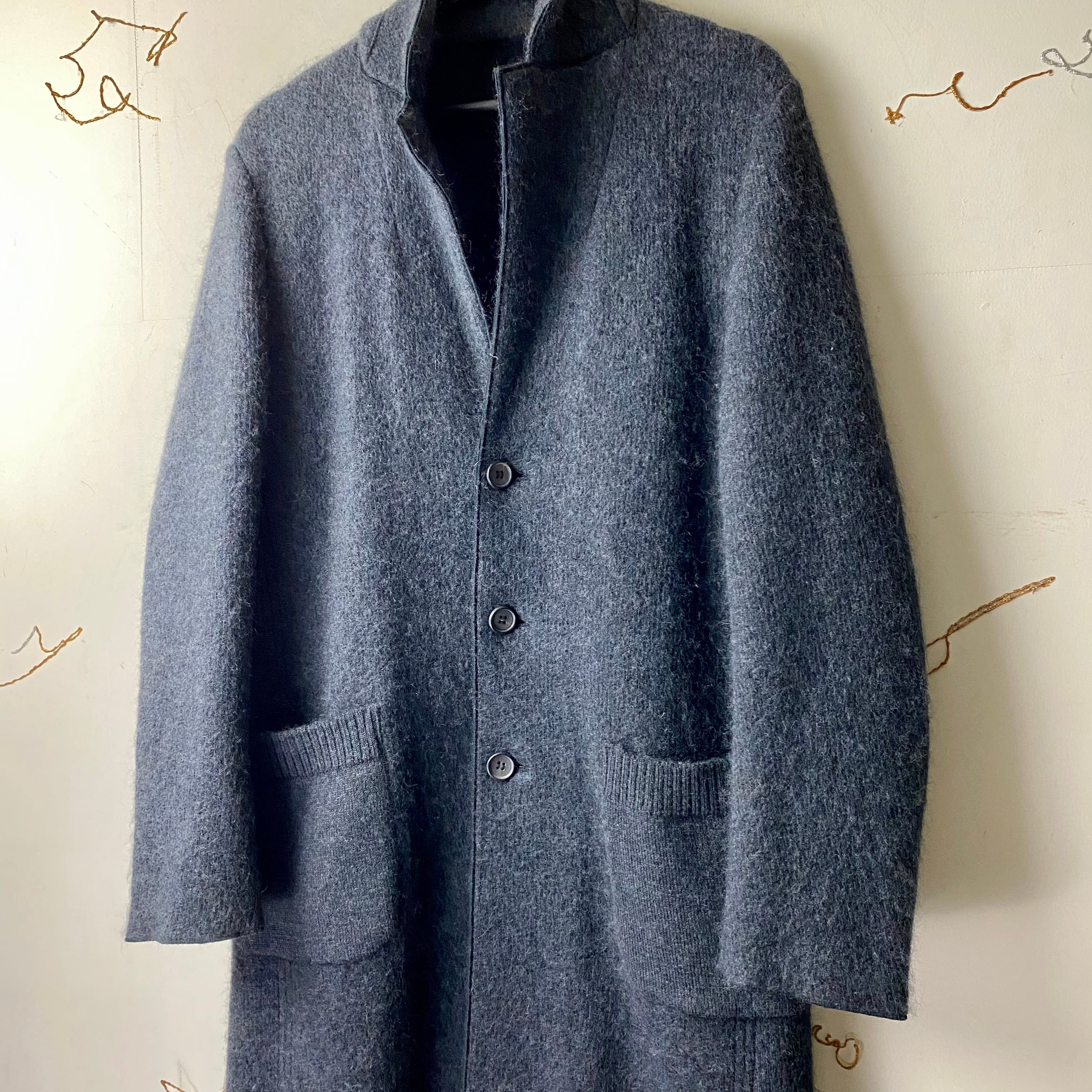 ISSEY MIYAKE MEN mohair knit coat | NOIR ONLINE