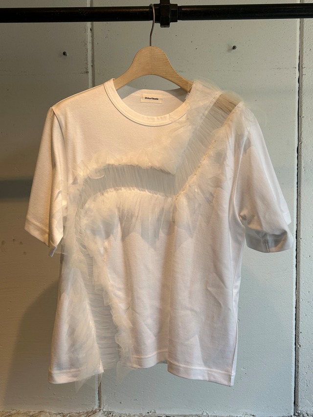 CHIKAKISADA  tulle frill tee