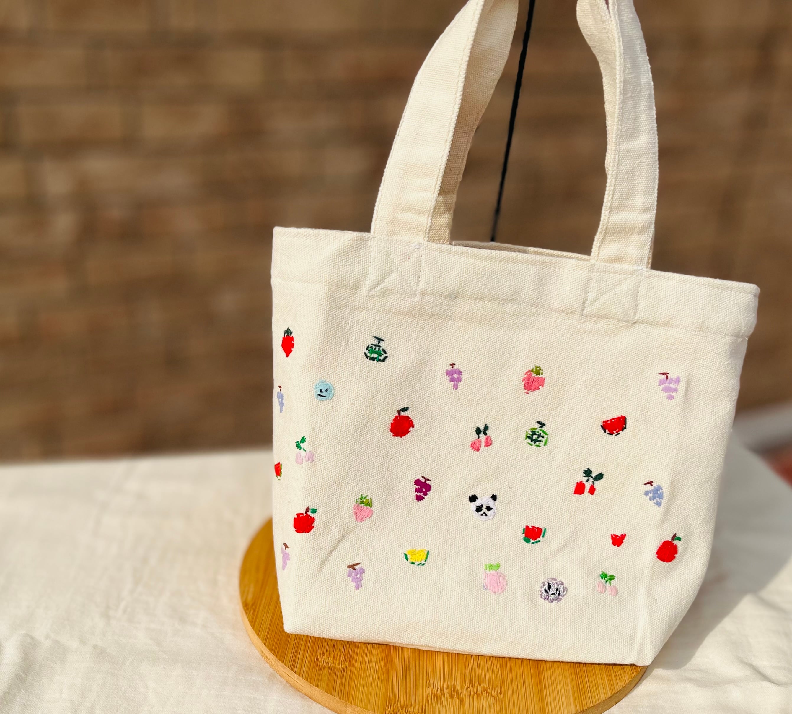 刺繍トートバッグ