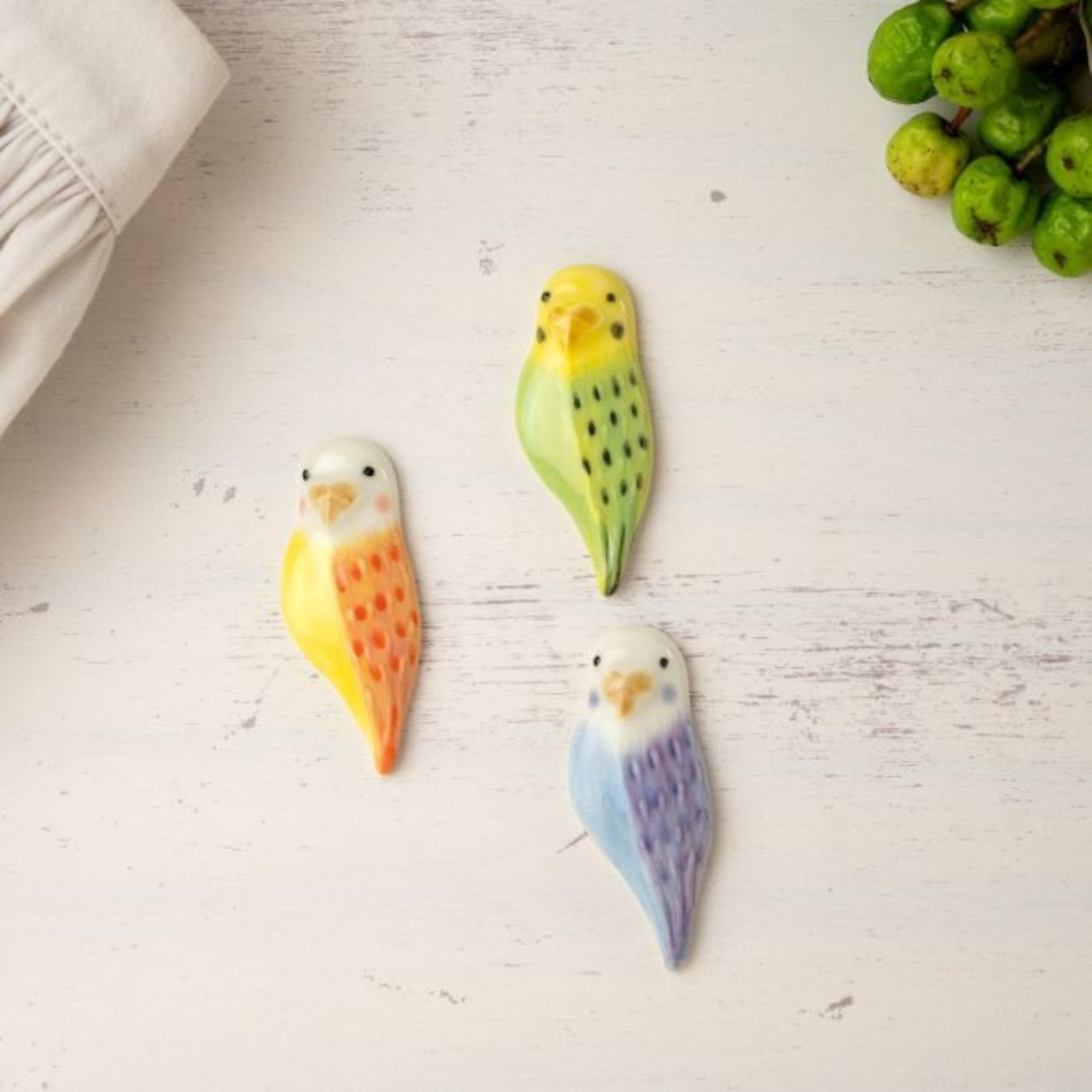 インコ ブローチ