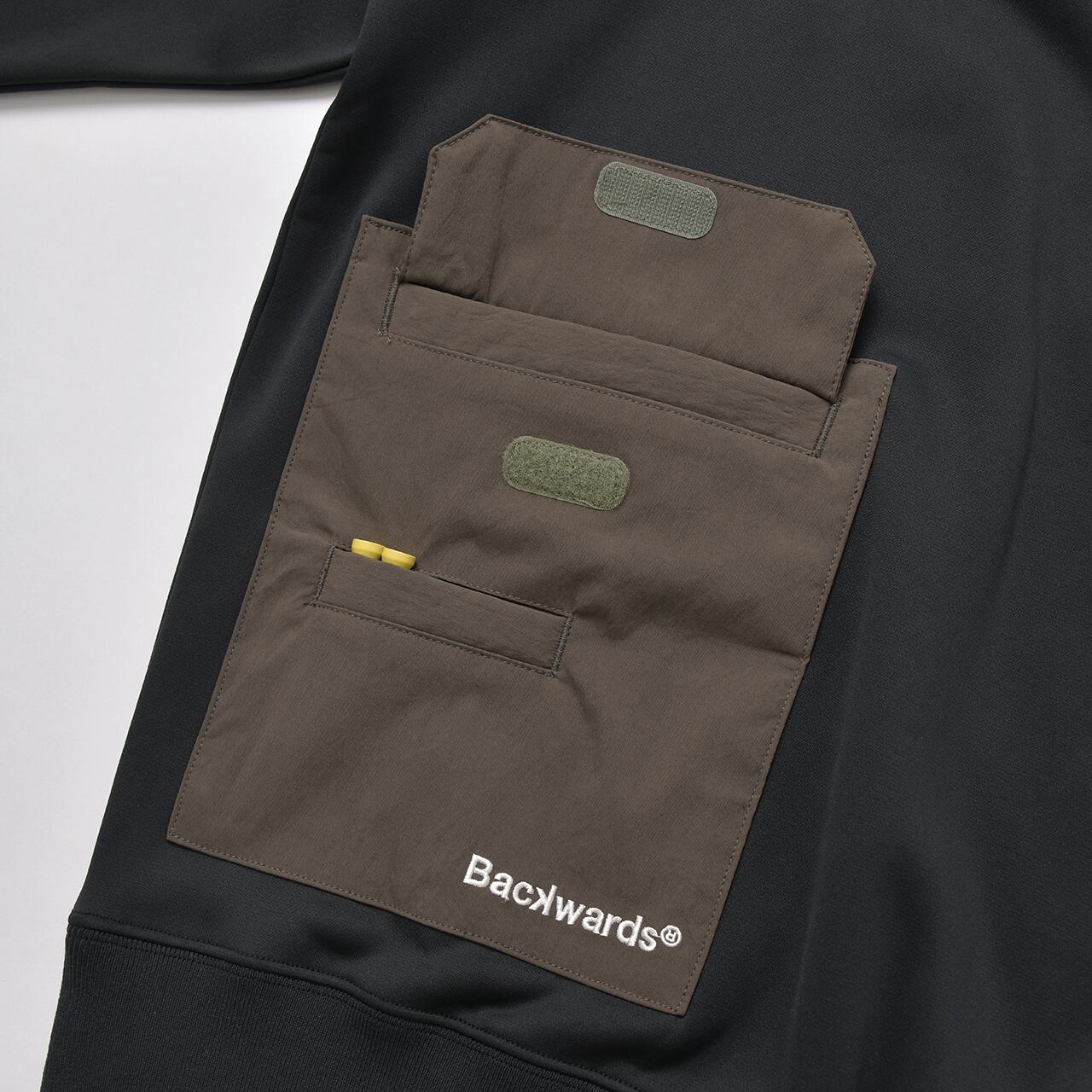 Backwards Tech Sweat Mock Neck XL ベージュ Backwards meets AS2OV Tech Sweat Mock Neck_521-30012 | Backwards