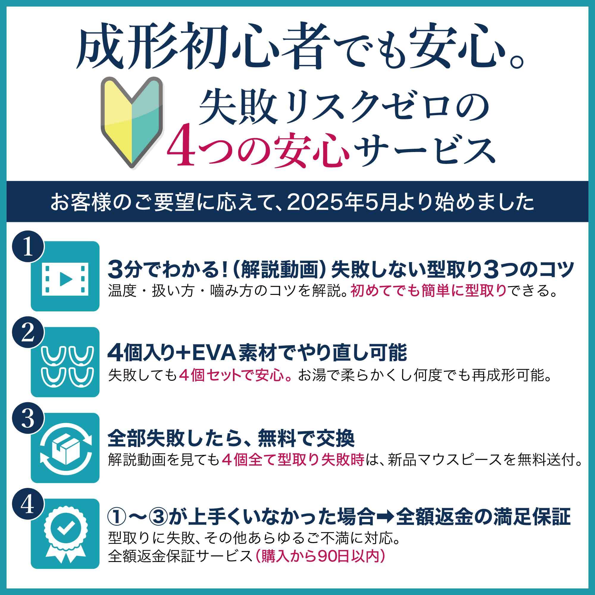MY HOME DENTAL】簡単型取りマウスピース／4個入り | coconem