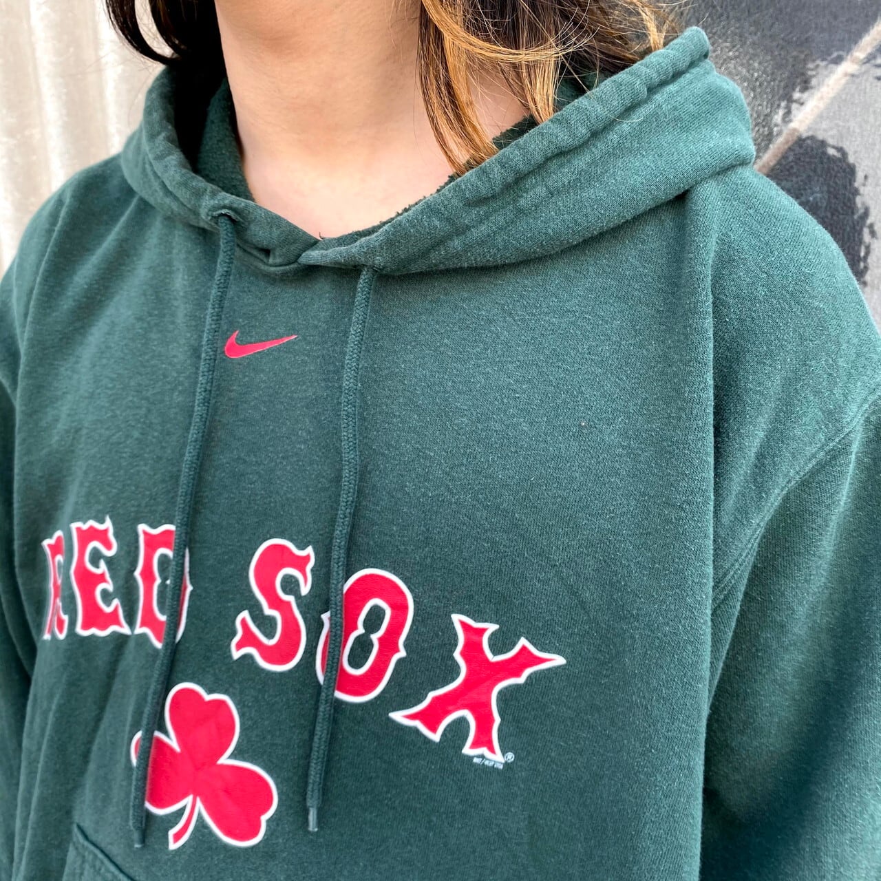 NIKE TEAM ナイキ MLB RED SOX センターロゴ スウォッシュ プリント