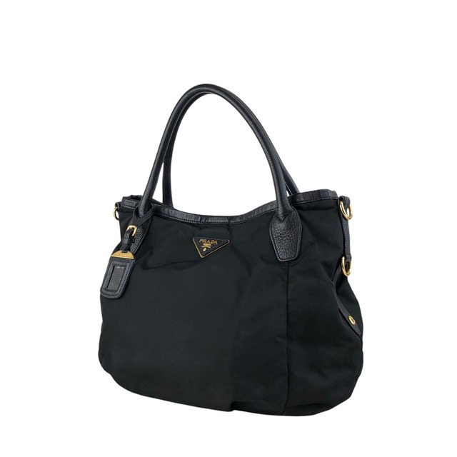 PRADA プラダ ショルダーバッグ ブラック トライアングルロゴ ナイロン 2WAY vintage ヴィンテージ オールド jwasar