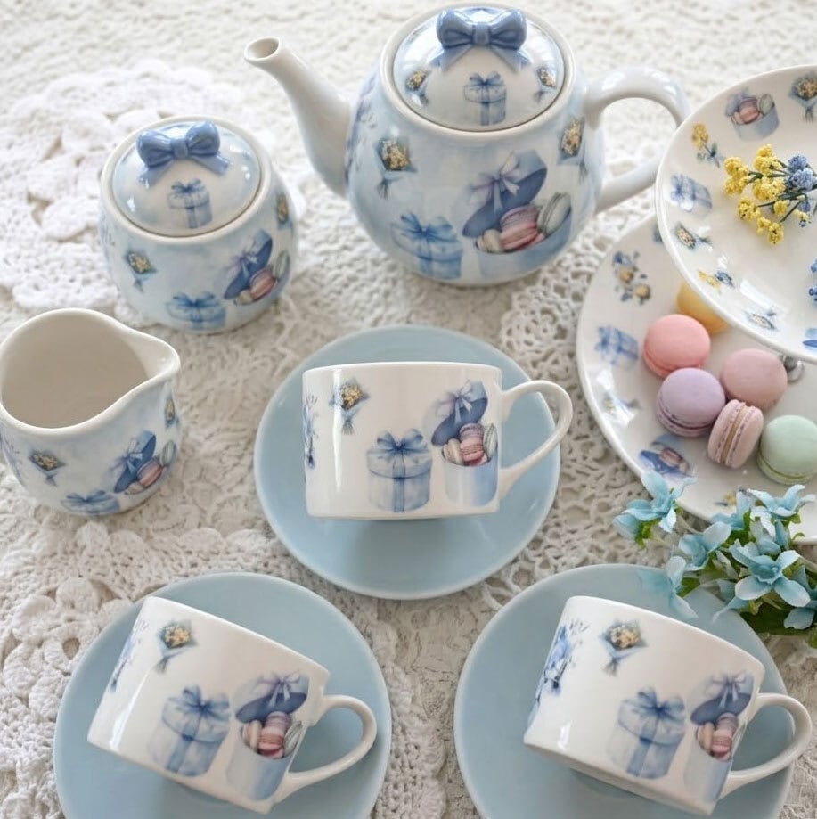 白磁用 水彩Blue Gift ブルーギフト A4サイズ （ポーセリンアート