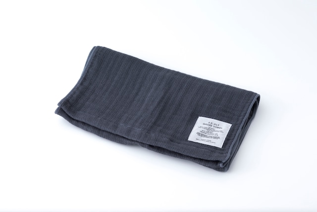 2.5-PLY GAUZE TOWEL：MUFFLER TOWEL (Charcoal) / SHINTO TOWEL