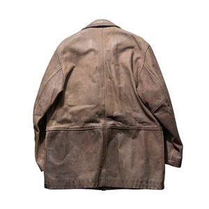 CHEVIGNON oiled leather coverall coat