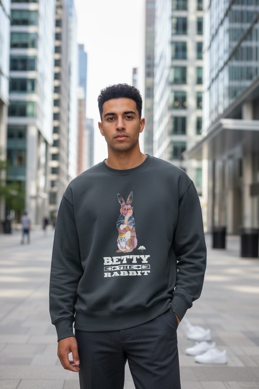 スウェット/Betty the Rabbit_ダークグレー | MULGA THE ARTIST ASIA