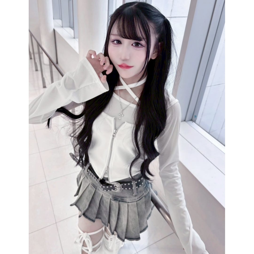 新作】ZIP UPクロスストラップベアキャミ | VOLCAN&APHRODITE