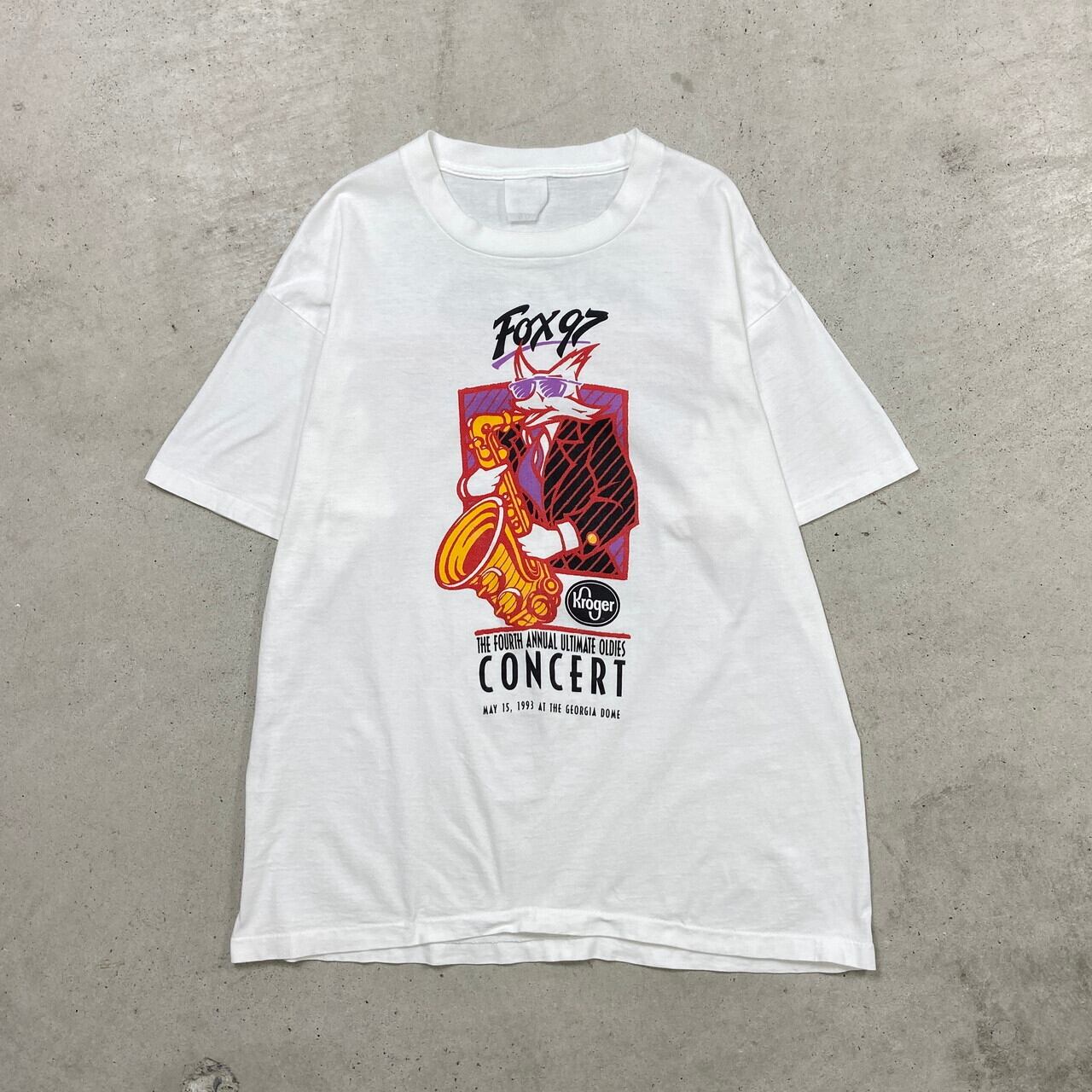 90年代 USA製 Fox97 CONCERT ラジオ コンサート プリントTシャツ 