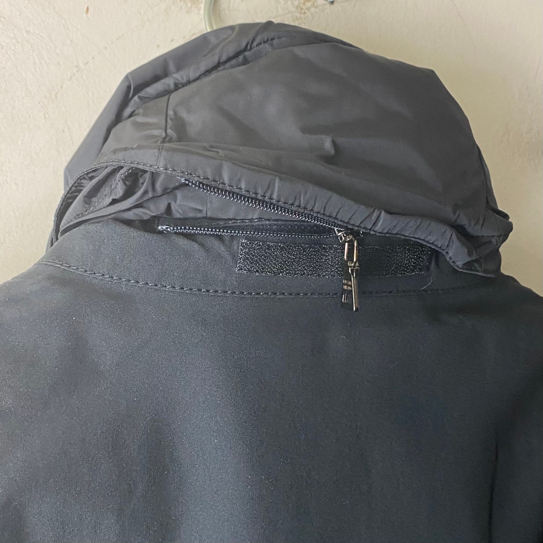 PRADA black gore-tex coat with detachable nylon jacket | NOIR ONLINE