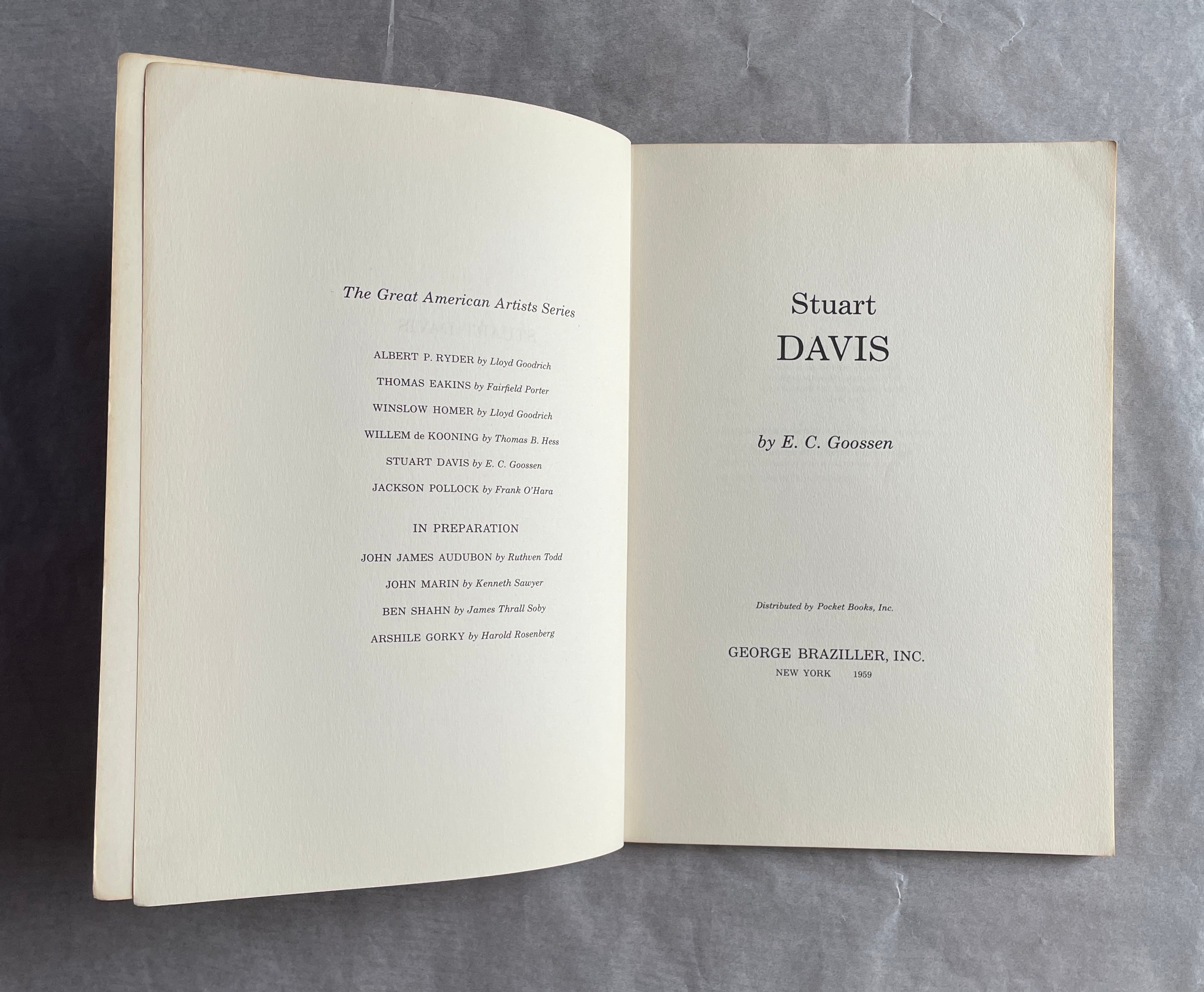 絶版洋古書】スチュアート・デイヴィス Stuart Davis George Braziller