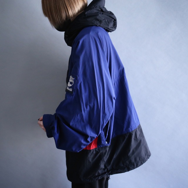 "TImberland"  good coloring switching pattern anorak parka