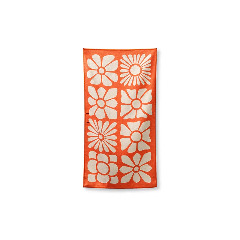 THE NOMADIX(ノマディックス)HAND TOWEL BIG FLOWERS EX ORANGE ハンドタオル 高吸水速乾タオル