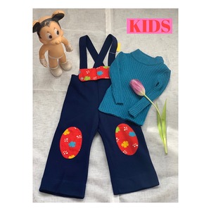 【送料無料】【KIDS】 <Petit Bateau> VINTAGE 70's Jumpsuit and sweater - French -Size 1 years old-