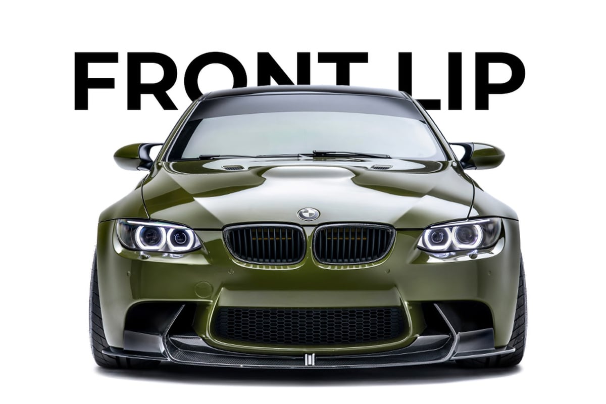 ADRO(エイドロ）BMW E92M3用カーボンフロントリップスポイラー ＜正規