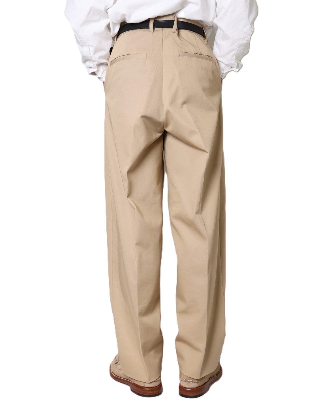 UNIVERSAL PRODUCTS. / COTTON 1TUCK TROUSERS (BEIGE) | AfterSchool