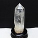 水晶 六角柱 水晶 ポイント 台座付属 置物 原石 一点物 152-4550