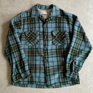 1960s MACY'S Wool Shirt M H714