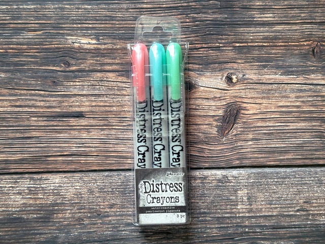 Tim Holtz　パールディストレスクレヨンセット#6　3本入り　Distress Christmas Pearlescent Crayons Set TSCK84396【Tim Holtz（ティムホルツ）-Ranger】[TH-46co]
