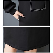 ステッチデザイン スウェットワンピース 60007