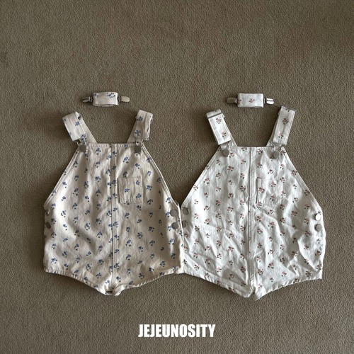 【予約】JEJEUNOSITY 花柄ショートサロペット