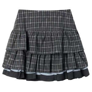 [Two Days off] Plaid Stacked Cake Dress