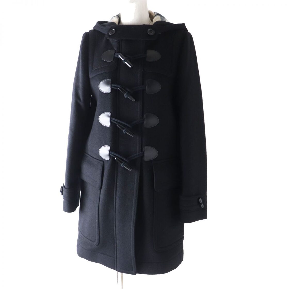 BURBERRY さかだち BRIT グレー ダッフルコート ウール