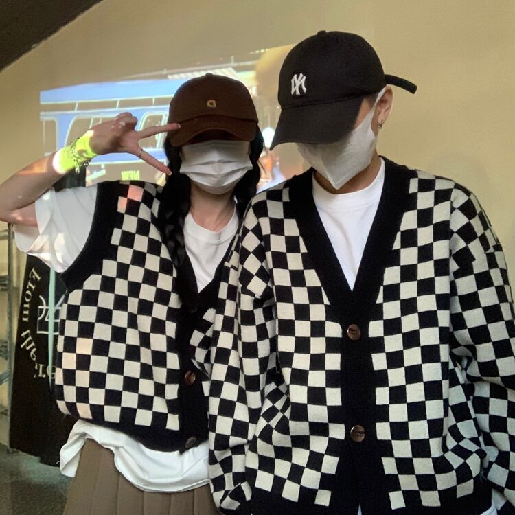 オータムスタイルルーズ薄手Vネックセーター ジャケット 秋物 YY-ファッション5425160540