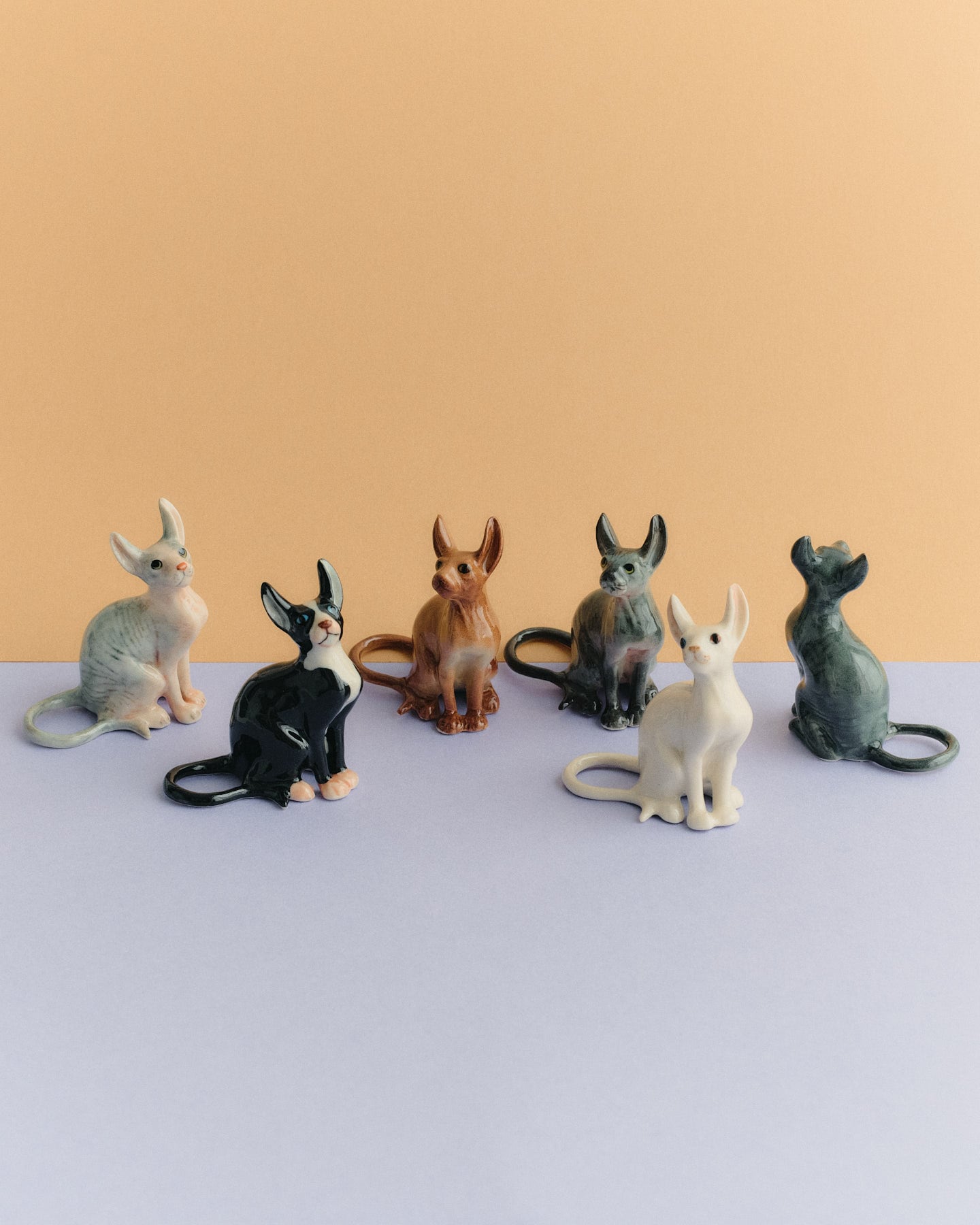【ミニチュア陶器】 Sphinx cat