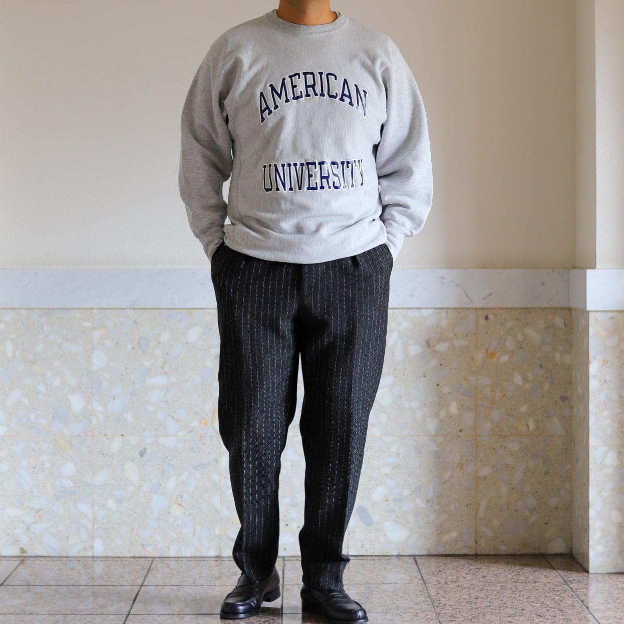 美品】80s champion Reverse Weave Crew 