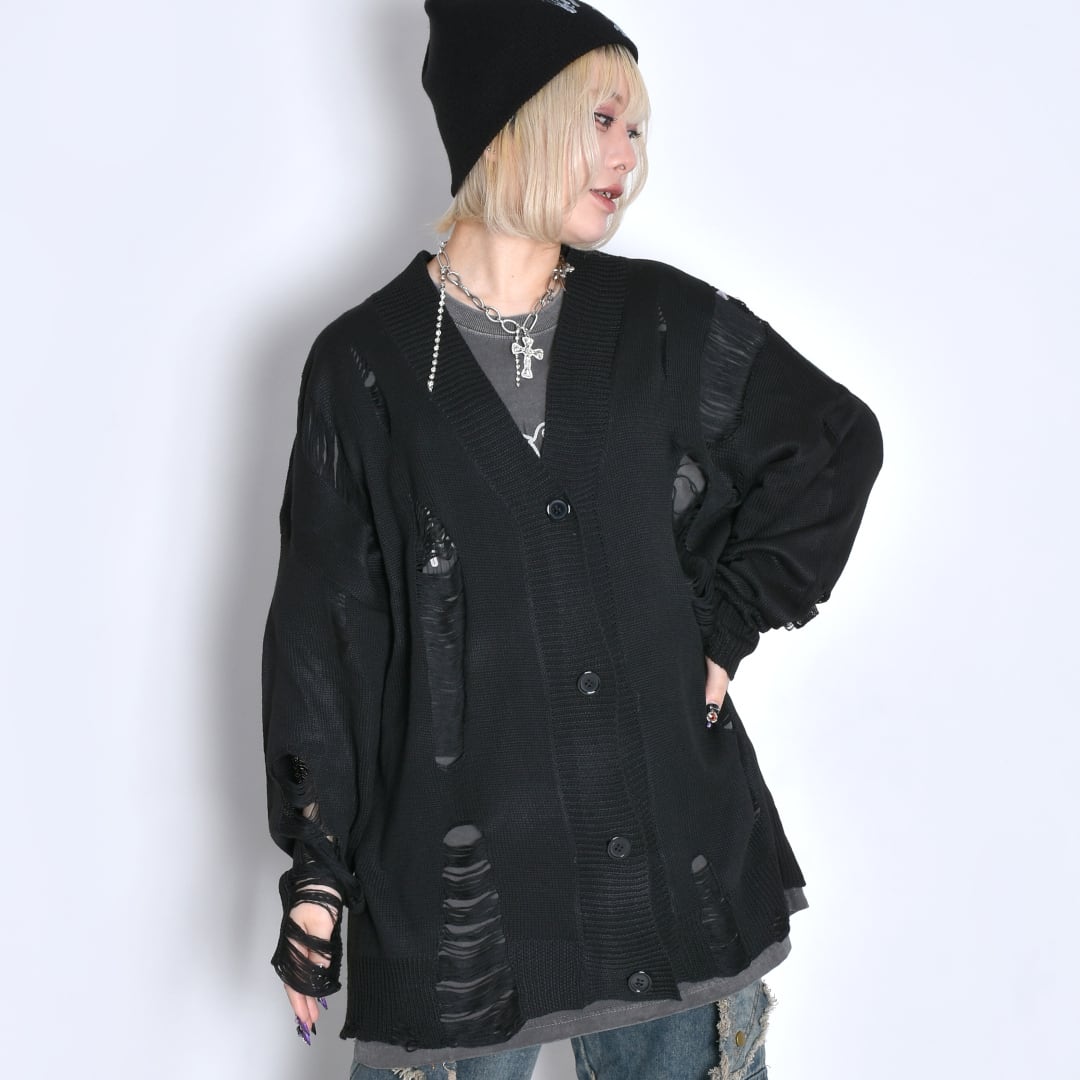 Undercoverism グランジカーディガン Undercoverism グランジカーディガン GU公式 | ケーブルカーディガン