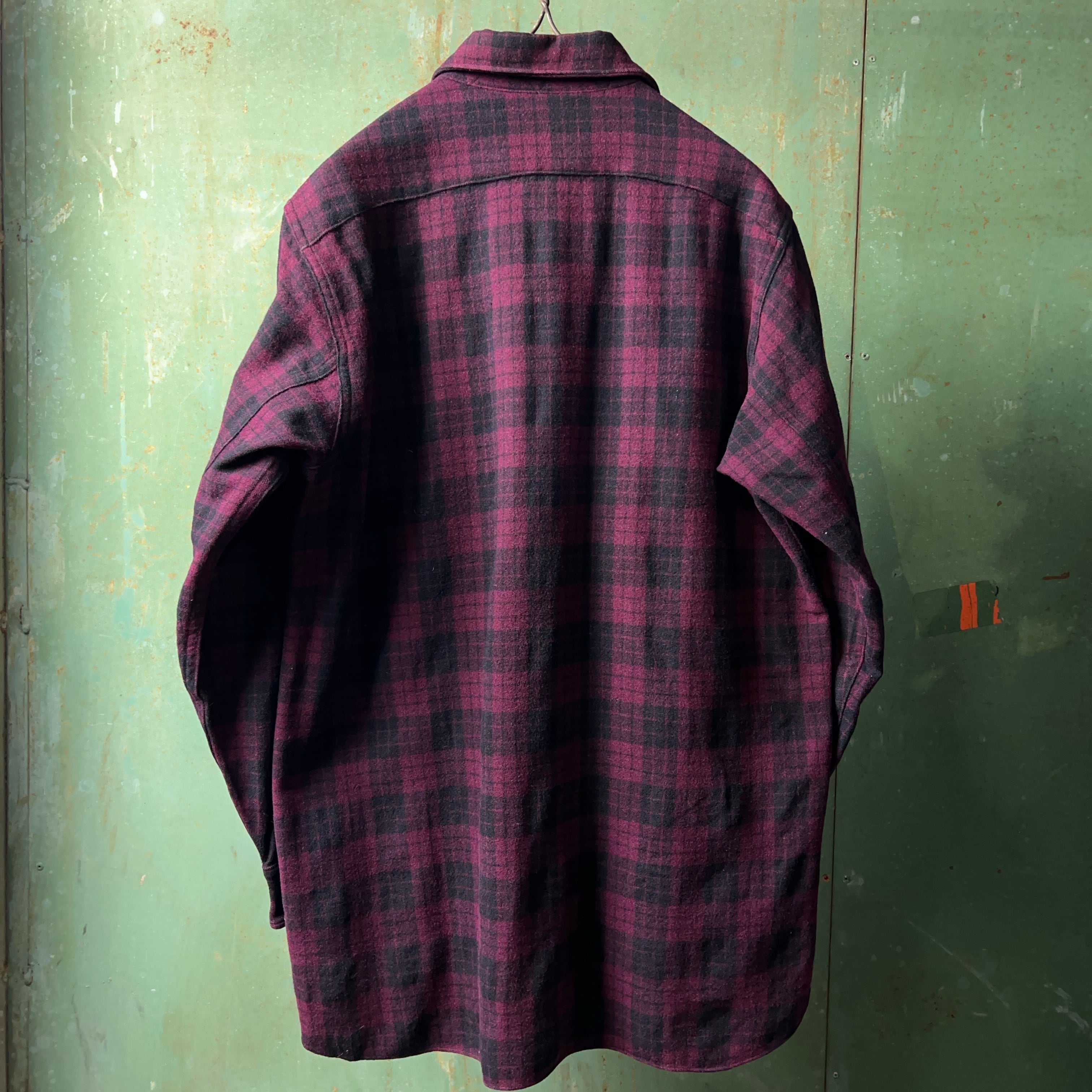 1940's Woolrich Plaid Wool Shirt 40年代 ウールリッチ チェック柄