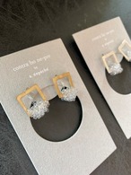 【adepeche】sui pierce frame medium　ノンホール イヤリング アクセサリー